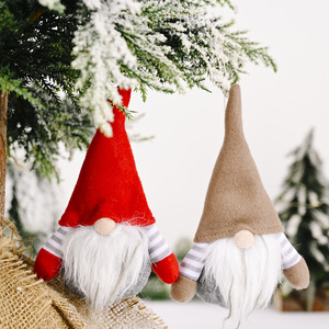 YW-353 <span class=keywords><strong>Scandinave</strong></span> Père Noël Ornements Décorations Suspendues de Noël Gnome Tomtees Peluche - Product Image 4