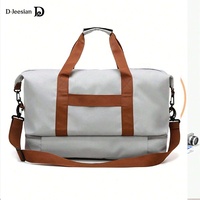 Sac polochon pliable de grande capacité en nylon de couleur imperméable à l'eau pour dames