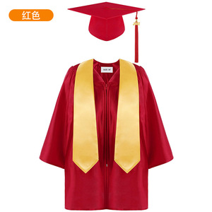 Niños Graduación Cap Bata Conjuntos Kindergarten Niños Niño Graduación <span class=keywords><strong>Ropa</strong></span> Traje Primaria Graduación Cap Bata Ceremonia Traje - Product Image 2