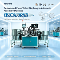 Machine d'assemblage de disques d'étanchéité de moteur XUNNUO avec contrôle PLC, machine d'assemblage spéciale pour vanne de rinçage, garantie 12 mois