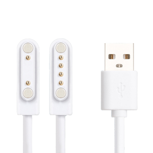 Cable de Carga Magnético Portátil con Revestimiento de Oro y Protección Trenzada de PVC para Relojes Inteligentes Serie <span class=keywords><strong>ID205L</strong></span>, ID205U, ID205S - Product Image 1