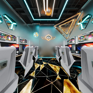 بيع بالجملة تصميم حديث سلسلة بوابة إلكترونية <span class=keywords><strong>VR</strong></span> أربع أوراق البرسيم عبر الجدار مصباح عبس للداخلية لعبة مدينة دمية غرفة - Product Image 5