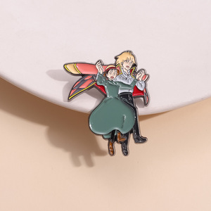 Popular Design Brooches Women Anime Enamel Pin Brooch Souvenir Badge for Hat Bag Shoe Clothing Decoration