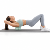 Balle de massage en silicone haute densité pour tissus profonds, logo personnalisé, portable, étanche, écologique, pour le dos, le cou et les épaules