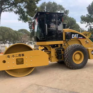 <b>Used</b> Caterpillar CS683E Tire Roller 110kw Motor Vibratory Smooth Drum Roller <b>Construction</b> Equipment Sale - Product Image 1