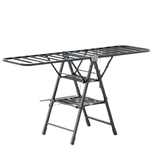 Nouveau design Séchoir à linge pliable en métal sur pied <span class=keywords><strong>pour</strong></span> la maison, chambre et balcon, en acier au carbone - Product Image 2