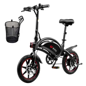 Cheap Adult 36V 250W Smart Folding Electric Bike fat tire Electric Moped city Bicycle With Pedal Drop Shipping EBike