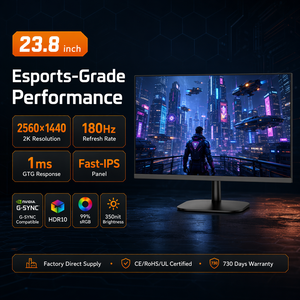 จอเกมมิ่งขนาด 23.8 นิ้ว ความละเอียด 2K QHD 180Hz Fast IPS 1ms ผู้ผลิตจอเกมมิ่งแบบกำหนดเอง OEM - Product Image 2