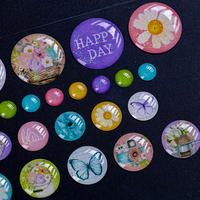 Hoja de Pegatinas 3D con Purpurina, Lindas Pegatinas de Burbujas con Animales Kawaii, Pegatinas para Niños, Decoración para Álbumes de Recortes, Etiquetas Personalizadas Impermeables