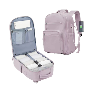 Mochila de viaje de gran capacidad personalizada 2024, mochila elegante duradera para equipaje de negocios para mujer - Product Image 5