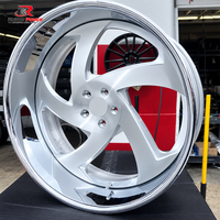 Jantes forgées personnalisées Deep Dish 20 22 24 26 pouces 22x12 24x12 26x12 5x112 polies à grand rebord pour BMW Chevy Oldsmobile Cutlass