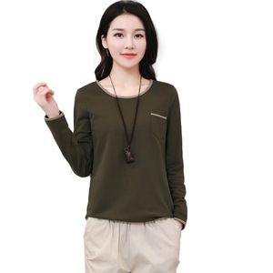 Women's Long Sleeve T-Shirt Black Knitted Base Layer Spring Innerwear Elegant <b>Top</b> - Product Image 5