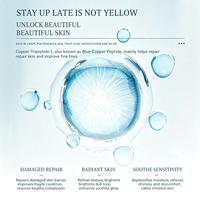Nouveau produit - Masque de nuit anti-rides au peptide de cuivre bleu GHK-Cu, hydratant, raffermissant et éclaircissant pour les soins de la peau