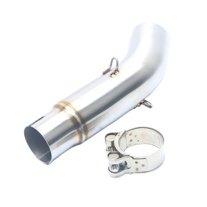 Adaptador de codo de acero inoxidable de 51 mm para tubo de escape de motocicleta Suzuki GSR750, sección central con abrazadera incluida - Product Image 5