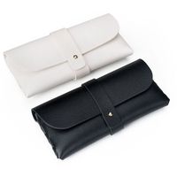 Étui souple en cuir PU pour lunettes, boîte d'emballage simple pour lunettes de soleil, étui de rangement coloré pour lunettes