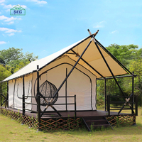 Tente Safari étanche en toile Oxford, hommes, tente désert de luxe pour camping, hôtel