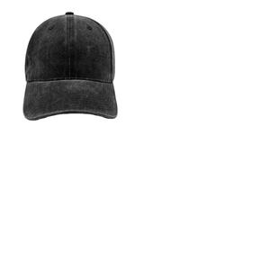 Casquette de baseball décontractée en coton brodé avec logo personnalisé, effet vieilli, visière plate, fermeture Velcro, finition délavée pour usage promotionnel - Product Image 3