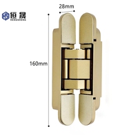 Herrajes para Puertas, Bisagras Ocultas Pivotantes de Aluminio Tridimensionales 3D Ajustables, Bisagras Ocultas de Cierre Suave