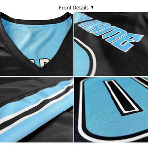Ensemble de maillots de basket-ball réversibles personnalisés, unisexe, adulte, col en V, respirant, impression sublimée, nom de l'équipe, numéro, logo - Product Image 5