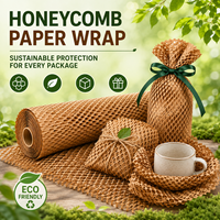 Rouleaux de papier nid d'abeille recyclables et durables, double épaisseur, pour un emballage durable, solution économique pour tous vos emballages