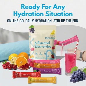 Confezione da 20 Bustine di Polvere per Bevanda Idratante con 6 Elettroliti Essenziali, Vitamina <span class=keywords><strong>C</strong></span> e Zinco, Produzione OEM in Serie con Etichetta Privata - Product Image 4