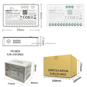واي فاي وجي <span class=keywords><strong>4</strong></span> قنوات 5 في 1 وحدة تحكم <span class=keywords><strong>LED</strong></span> SPI WS2811 WS2812 WS2815 SK6812 قابلة للعنونة RGB RGBW ضوء <span class=keywords><strong>Led</strong></span> - Product Image 1