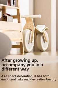 Vélo d'équilibre <span class=keywords><strong>en</strong></span> <span class=keywords><strong>bois</strong></span> de style voiture 3 <span class=keywords><strong>en</strong></span> <span class=keywords><strong>1</strong></span> de haute qualité avec amortisseur pour poussette d'enfants d'âge préscolaire certifiée - Product Image 5