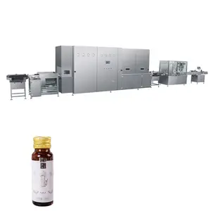 Full-automatic 10ml/1L/2L powder spray juice water smoke Oral liquid perfume Filling capping packing Machine Production Line