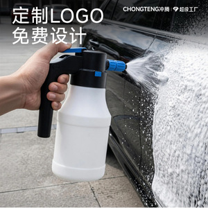 Chongteng Electric Pressurized Car Wash Foam <b>Sprayer</b> 1L Manual High <b>Pressure</b> Foaming Bottle For Vehicle Cleaning - Product Image 1
