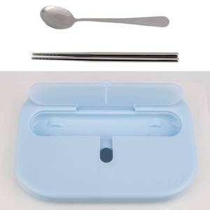 PINKAH 1000ML Lonchera de Acero Inoxidable con 3 Compartimentos, Bonita y Colorida, a Prueba de Fugas, con Cuchara y Palillos, para el Regreso a Clases - Product Image 6