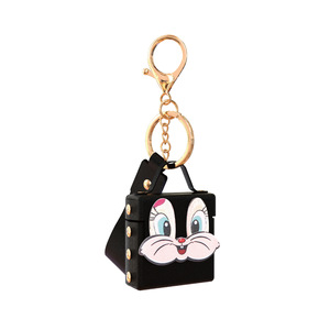 2026 Coolter Mini Sac à Breloques Art Moderne, Porte-clés, Étui pour Écouteurs Lapin Joyeux, Accessoire de Niche, Porte-monnaie en PVC, Ornement Suspendu - Product Image 5