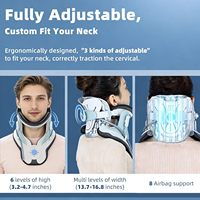 Dispositif de traction cervicale ergonomique en V pour distributeurs médicaux, collier gonflable réglable pour soulager la douleur