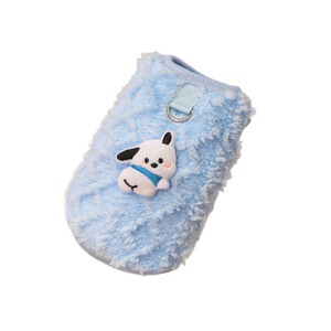 Cute Animal Pattern Fleece Pet Vest <b>For</b> <b>Cats</b> And Dogs Warm Winter <b>Clothes</b> Small Size Polyester Material - Product Image 5