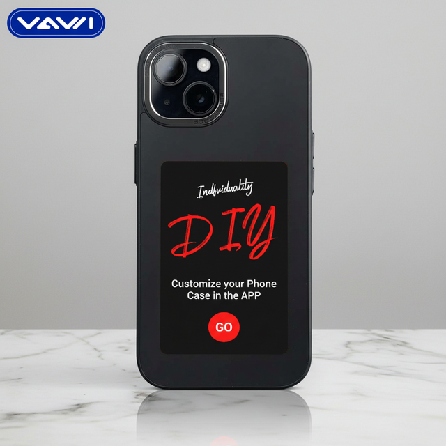 VAWI B287 Fashion HD DIY E-ink Phone case for iPhone 13 14 15 16 17 Pro Max Smart NFC E-ink Funda De Celular