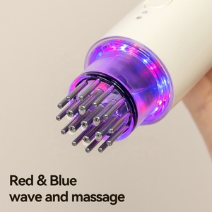 Huile essentielle de ricin pour la croissance des cheveux Applicateur automatique d'huile capillaire Massage du cuir chevelu Applicateur d'huile capillaire pour cuir chevelu rouge bleu clair - Product Image 1