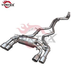 ท่อไอเสียสแตนเลส SUS304 Vortex catback Exhaust สำหรับ BMW F87 M2 3.0T N55 2014-2018 - Product Image 2