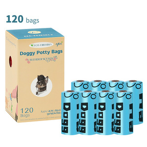 Eco-Friendly <b>Compostable</b> Dog Poop <b>Bags</b> Biodegradable Cornstarch Custom 120 Counts 8 Rolls Plan Wholesale Plastic Poop <b>Bags</b> - Product Image 6
