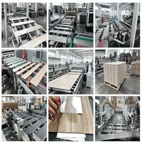 Parquet géométrique à clipser SPC, revêtement de sol décoratif personnalisé en pierre plastique pour la rénovation intérieure des halls et des boutiques