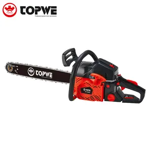 TOPWE Easy To Operate Cordless Gasoline Chain Saw 58cc Chain Saw Cutting Machine