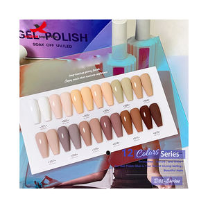 Esmalte de Uñas UV Rojo de Nuevo Estilo, Proveedor de Arte de Uñas, Suministros de Gel UV, MOQ Bajo, 2 Piezas, Juego de Esmalte de Uñas de 12 Colores, Caja Personalizada con Logotipo, Marca Privada - Product Image 3