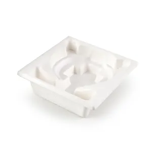 Custom White Pulp Insert For Cosmetic Paper Packaging Box Holder Pure Plant Pulp Degradable Pulp Molded Package