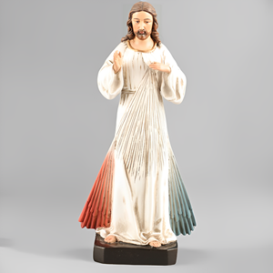 Estatua religiosa católica moderna de <span class=keywords><strong>Jesucristo</strong></span> 7,87 ''H resina de la Divina Misericordia modelo de stock decorativo Cristiano - Product Image 2