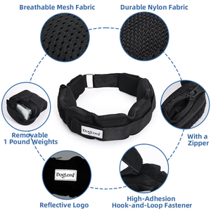 Collier d'entraînement réglable en nylon réfléchissant et polyester pour grands chiens – Équipement moderne de fitness pour animaux de compagnie avec fonctions d'entraînement lesté - Product Image 5