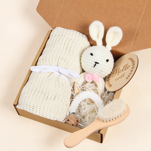 Cadeau de grossesse cadeaux maman première fois pour les femmes Parents à mâcher Animal hochet jouet ensemble Op maman papa cadeau ensemble idée pour bébé douche - Product Image 5