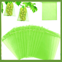 Multi-size 15x20cm gaas fruitbeschermende cadeauzakjes van organza met trekkoord voor fruit, sieraden en snoepverpakkingen