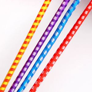 Cordon élastique rond multicolore de 3 mm avec points blancs, en stock, accessoires de vêtements, corde élastique - Product Image 1