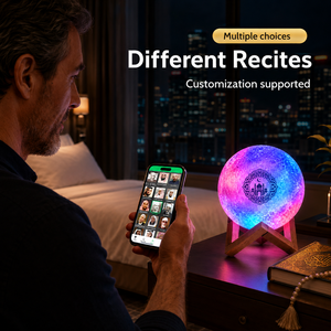 Nouveau design QB512 Haut-parleur numérique Coran Bluetooth Lecteur Coran avec bouton tactile Lampe LED Contrôle par application Mémoire 8 Go Prix usine - Product Image 2