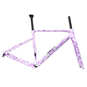 Cadre <span class=keywords><strong>de</strong></span> vélo <span class=keywords><strong>de</strong></span> gravier en carbone SUNREMO T800, frein à disque, patte <span class=keywords><strong>de</strong></span> dérailleur UDH, 700x50C, filetage T47, BB, cadre <span class=keywords><strong>de</strong></span> vélo <span class=keywords><strong>de</strong></span> <span class=keywords><strong>route</strong></span> en carbone d'endurance - Product Image 1