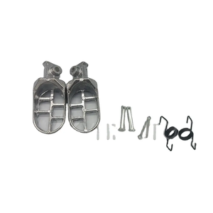 YHMOTO Rear <b>Footrests</b> Fussrasten for Yamaha PW50 PW80 TW200 Motorcycle Passenger Pedal Rear Foot Set - Product Image 2