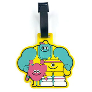 Etiqueta de Equipaje 3D Personalizada de PVC Resistente, Material de Goma, MOQ Bajo, para Maleta, Etiqueta de Viaje - Product Image 4